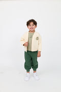 Kids 3-Piece Dino Cardigan, Tee, and Jogger Set Unisex