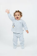Kids' Cotton Quilted Sweatshirt and Sweatpants Set