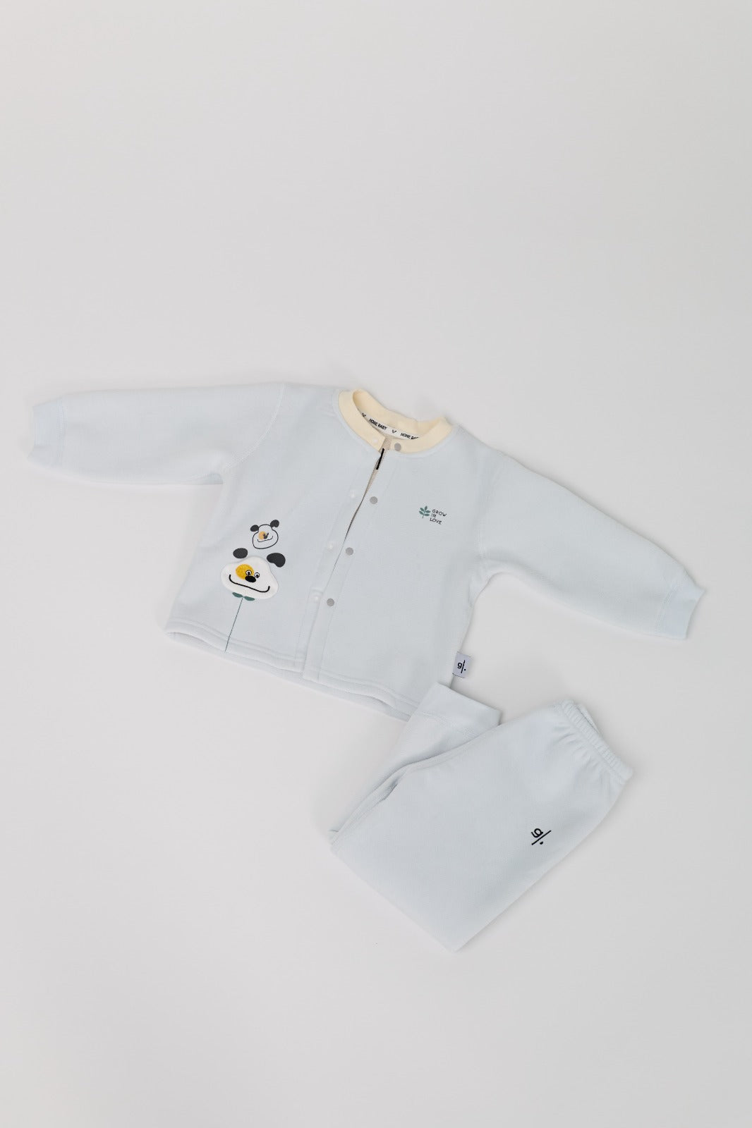 Kids' Cotton Quilted Sweatshirt and Sweatpants Set