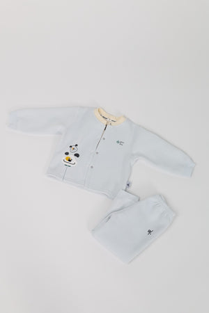 Kids' Cotton Quilted Sweatshirt and Sweatpants Set
