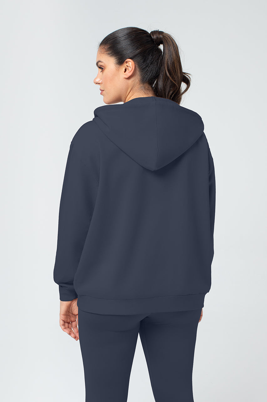 Organic Bamboo Women Oversized Zip Up Hoodie