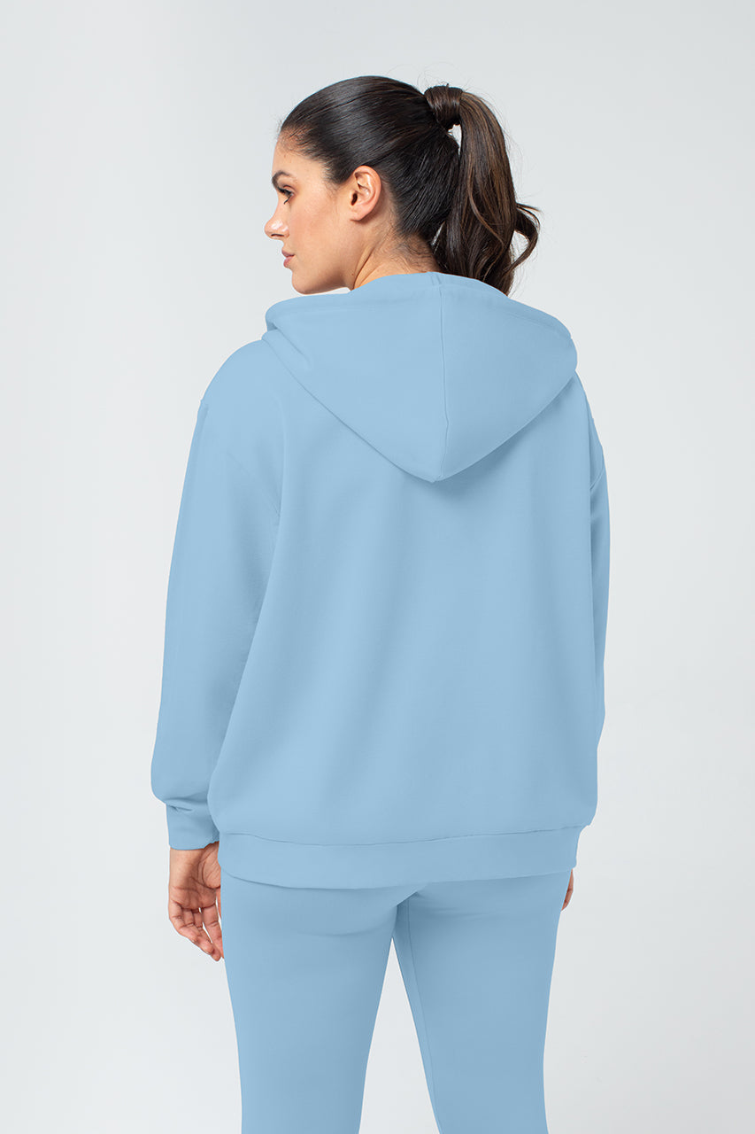 Organic Bamboo Women Oversized Zip Up Hoodie
