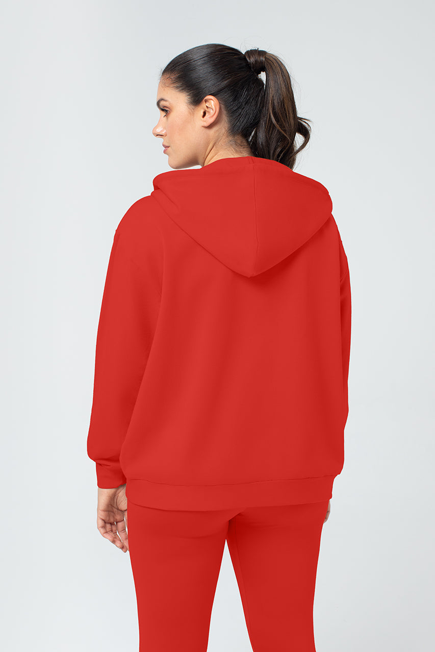 Organic Bamboo Women Oversized Zip Up Hoodie