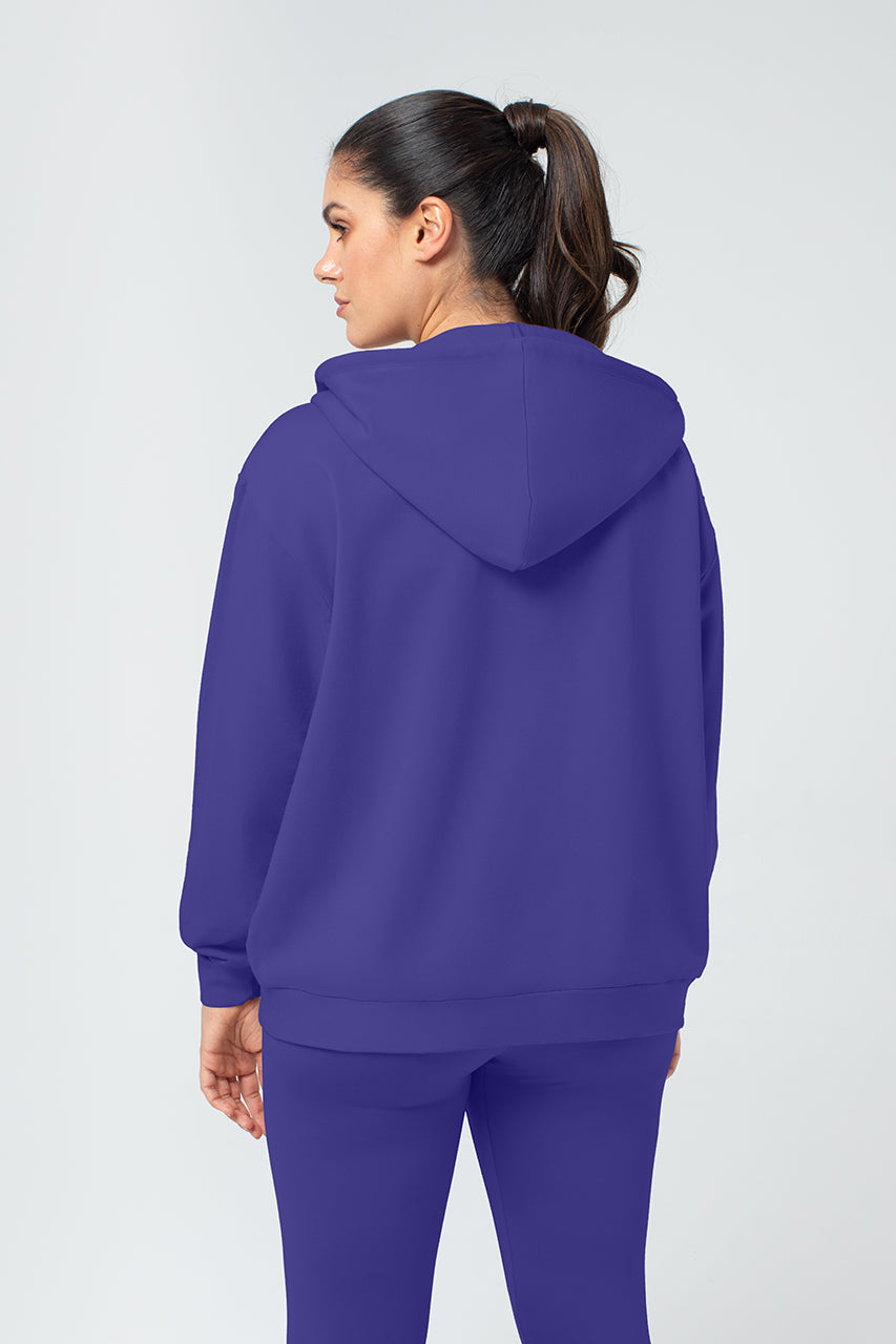Organic Bamboo Women Oversized Zip Up Hoodie