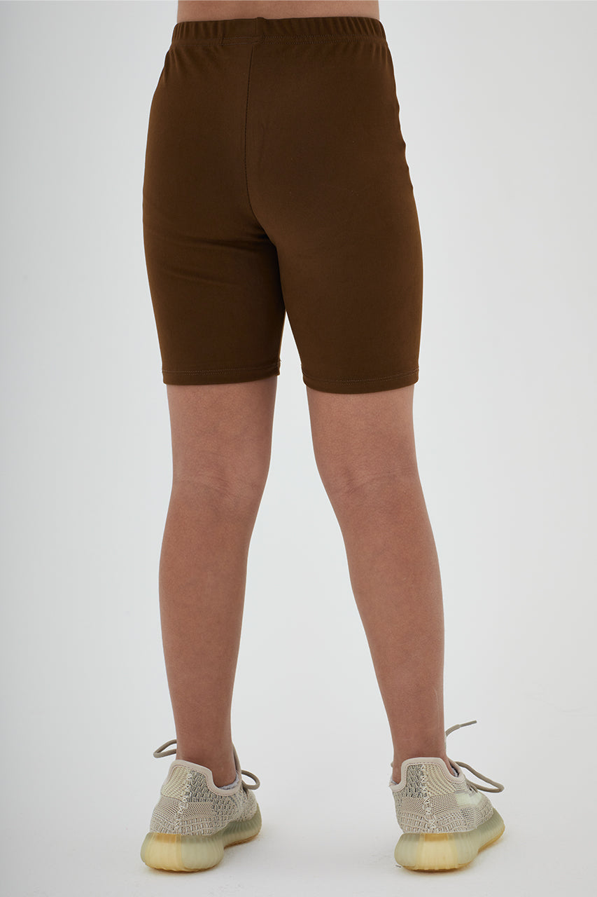 Girls Sustainable High Waist Biker Shorts