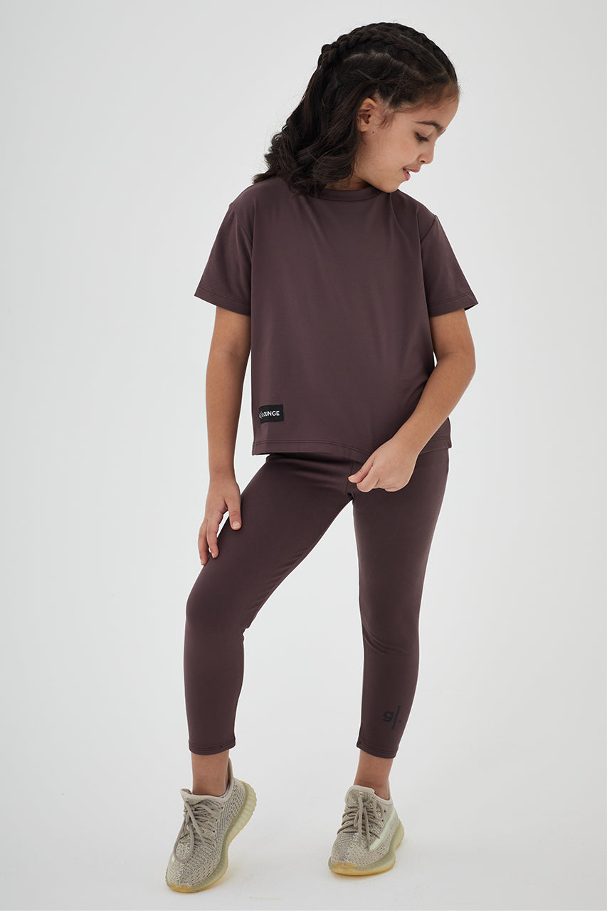 Girls Full Length Sustainable High Waist Leggings