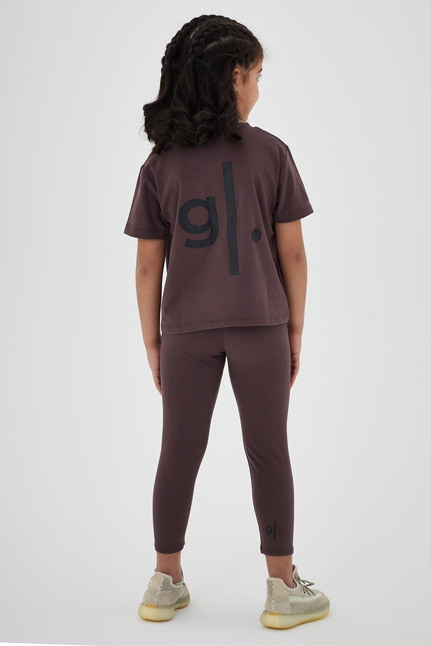 Girls Full Length Sustainable High Waist Leggings