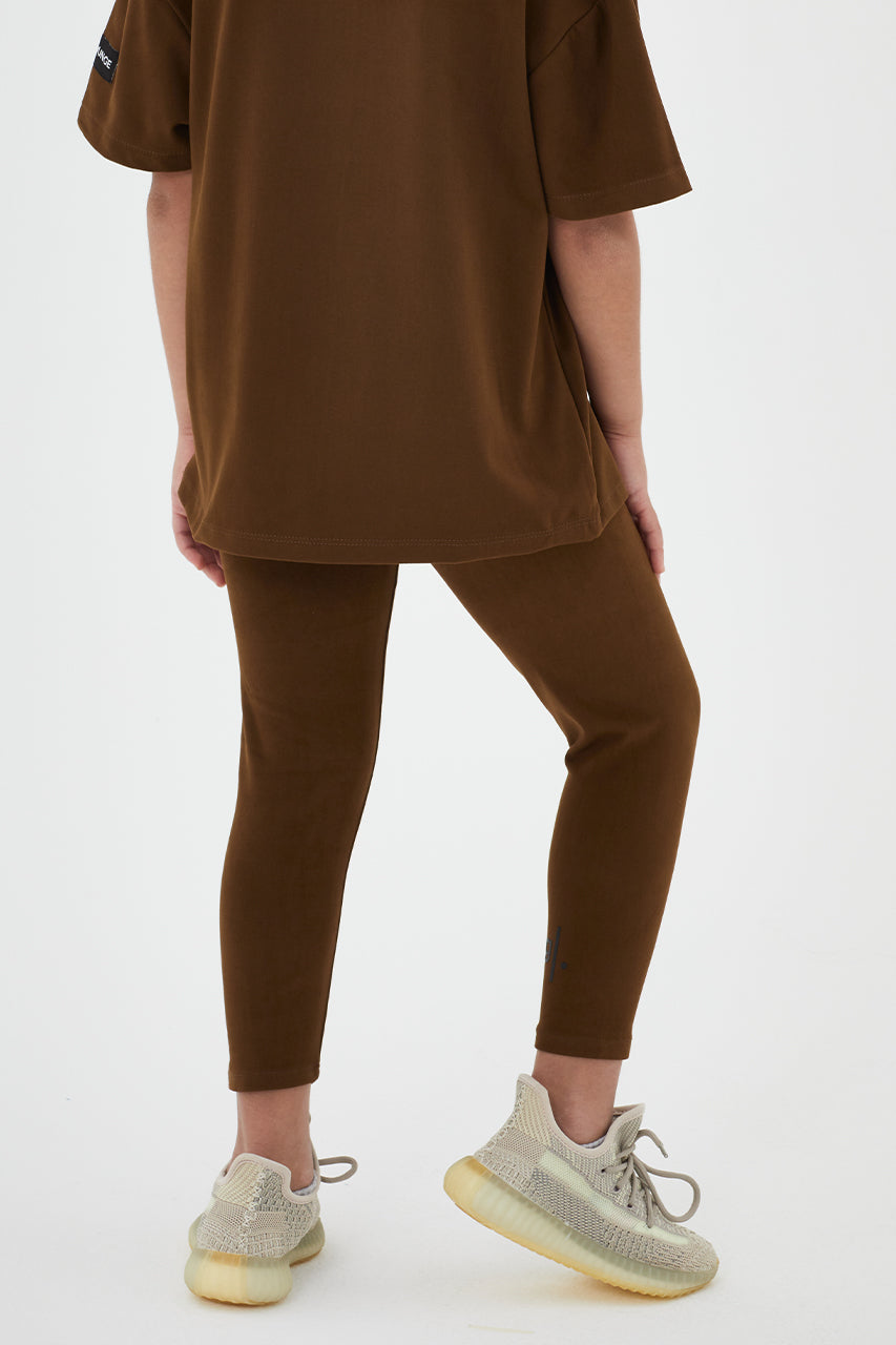 Girls Full Length Sustainable High Waist Leggings