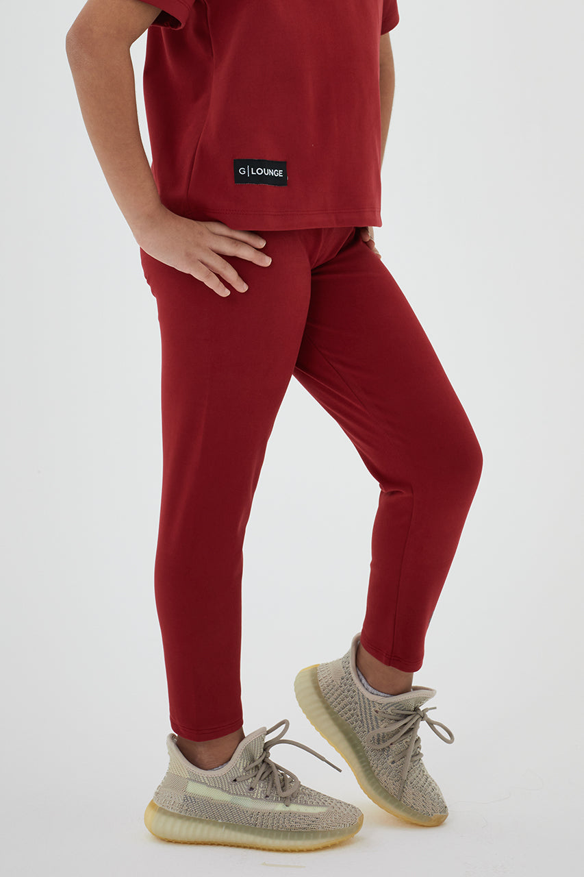 Girls Full Length Sustainable High Waist Leggings