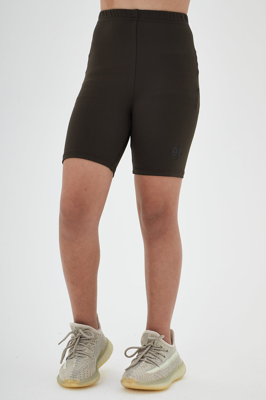 Girls Sustainable High Waist Biker Shorts