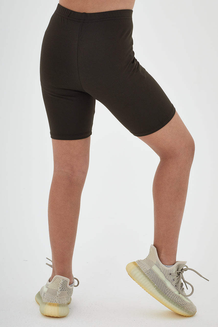 Girls Sustainable High Waist Biker Shorts