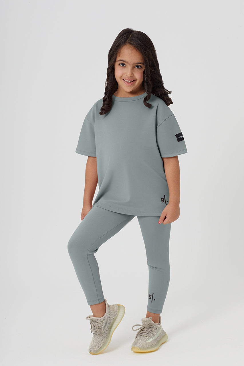 Girls Full Length Sustainable High Waist Leggings