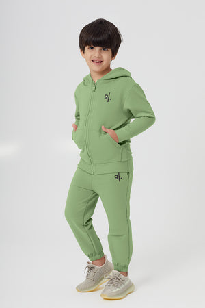 Organic Bamboo Cozy Zip Hoodie Boys