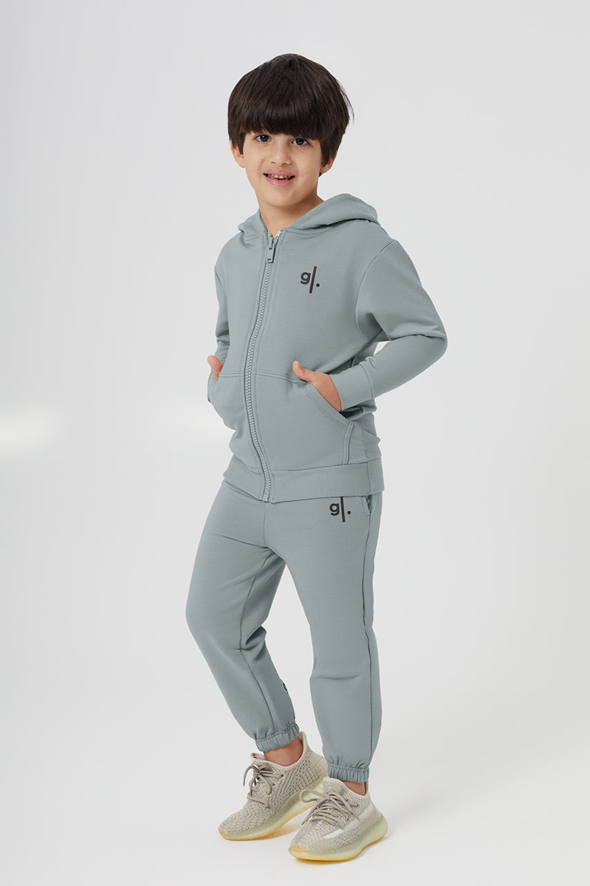 Organic Bamboo Cozy Zip Hoodie Boys