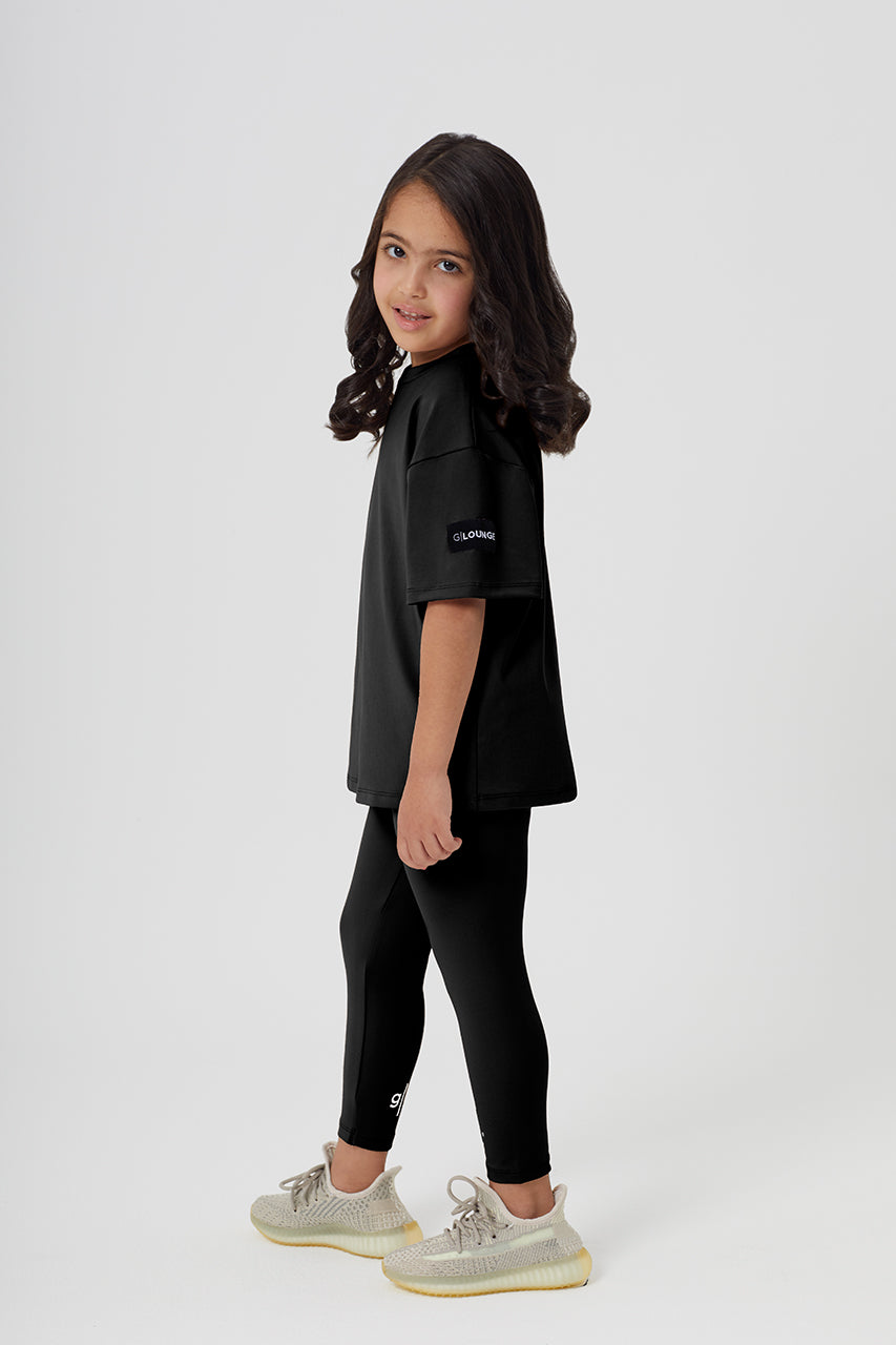 Girls Full Length Sustainable High Waist Leggings