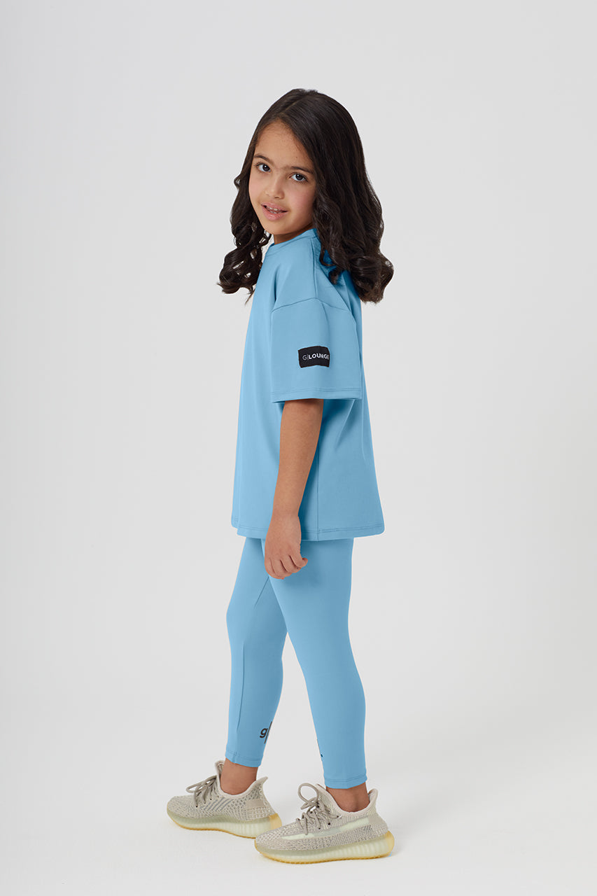 Girls Full Length Sustainable High Waist Leggings