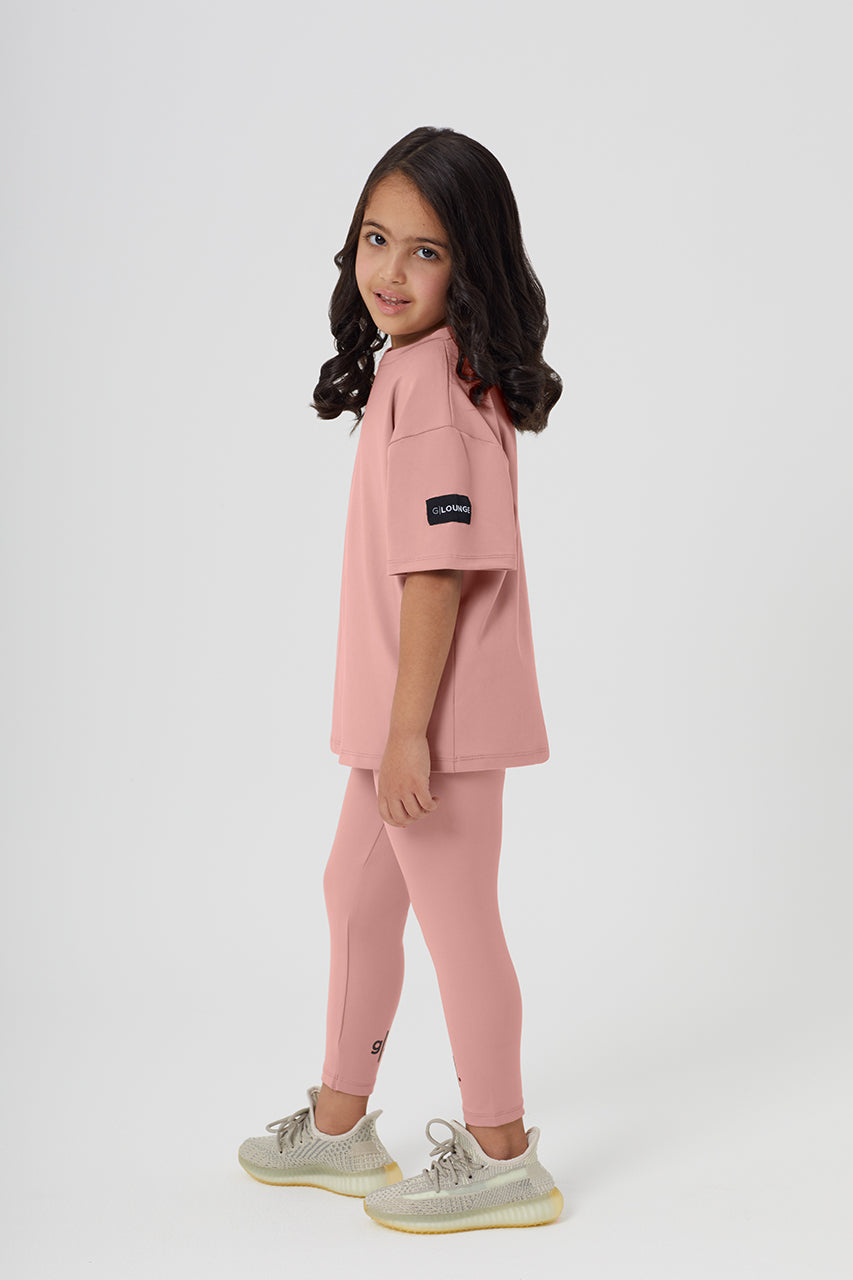 Girls Full Length Sustainable High Waist Leggings