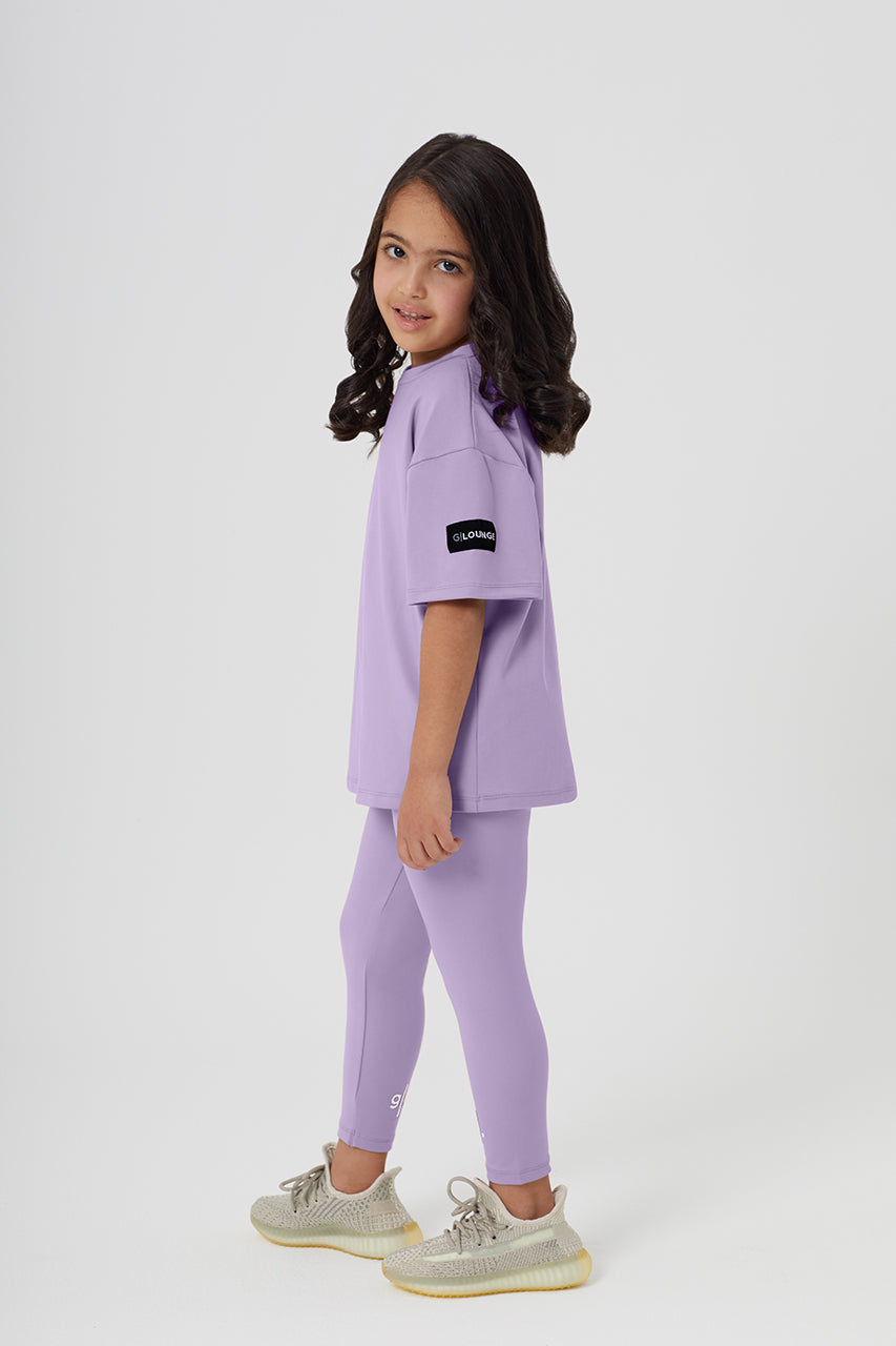 Girls Full Length Sustainable High Waist Leggings